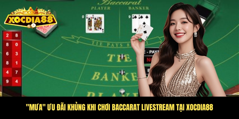 Baccarat livestream - Cảm xúc đỉnh cao tại Xocdia88 4 Chương trình ưu đãi khủng khi cược tại Xocdia88